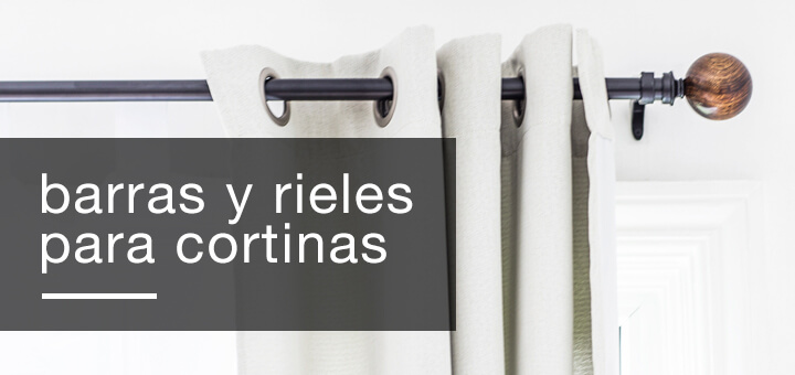 Barras y rieles para cortinas