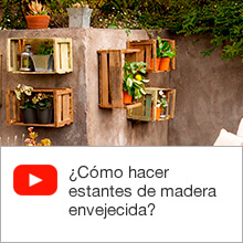 ¿Cómo hacer estantes de madera envejecida?