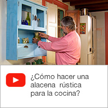 ¿Cómo hacer una alacena rústica para la cocina?