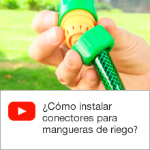 ¿Cómo instalar conectores para mangueras de riego?