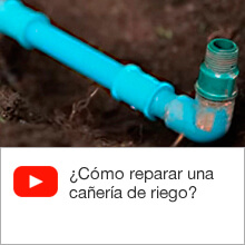 ¿Cómo reparar una cañería de riego?