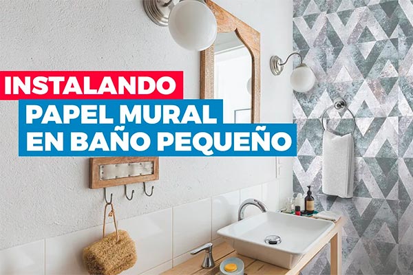 Cmo instalar papel mural en un bao pequeo