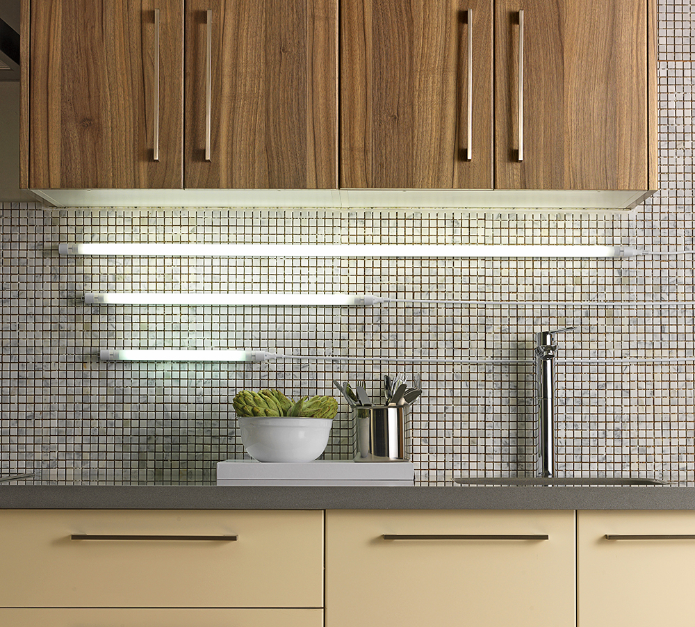 Tubos de iluminación led para paredes de la cocina