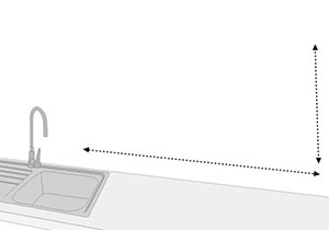 Tomar dimensiones o espacio disponible en la cocina para seleccin de organizador